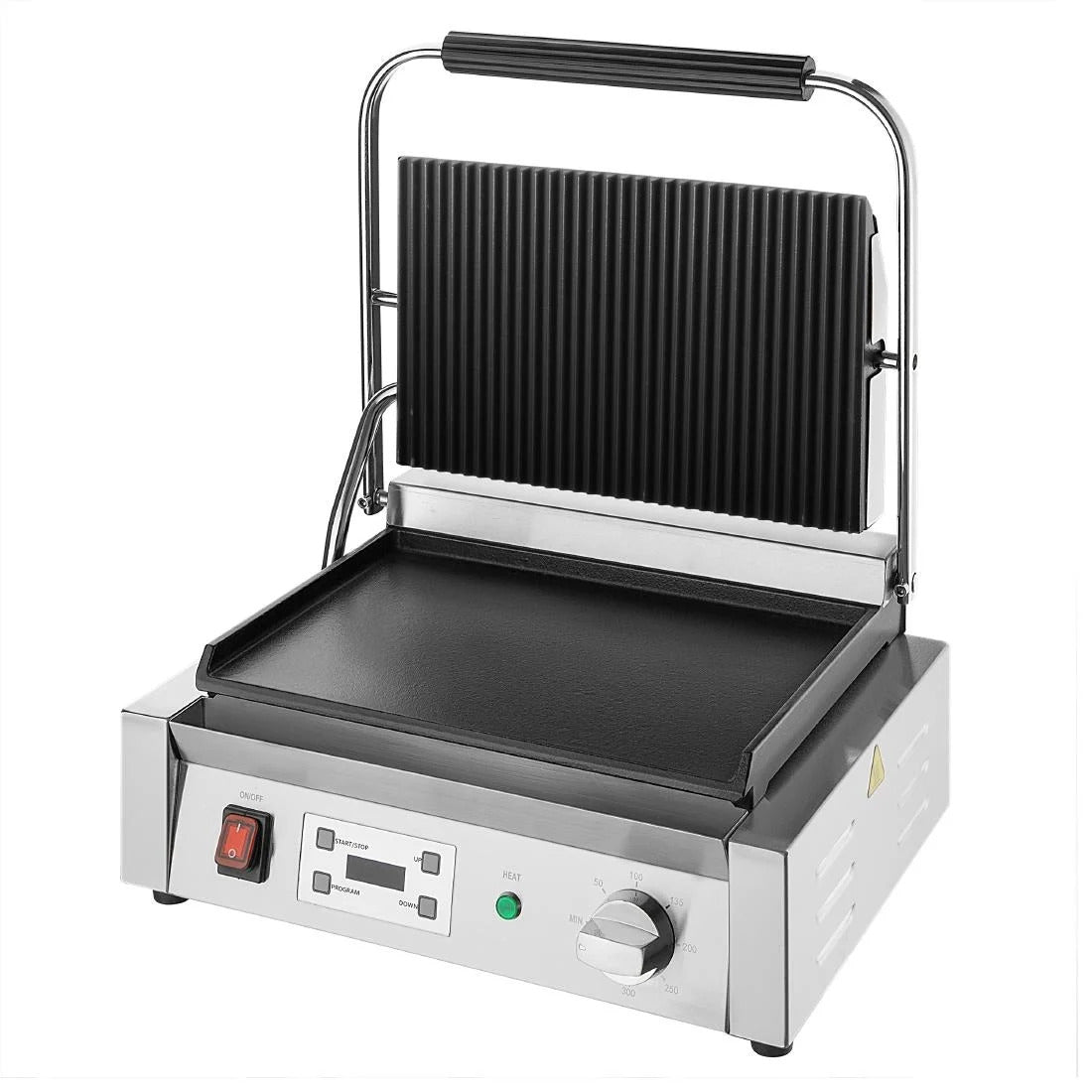Apuro Extra Large Contact Grill Ribbed & Flat Plate - CU609-A