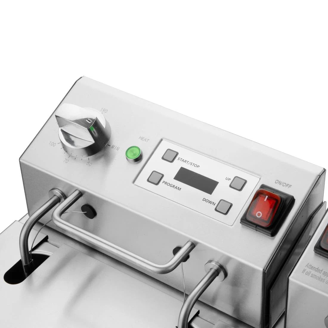 Apuro Double Electric Fryer with Timer 2x5Ltr - CU624-A
