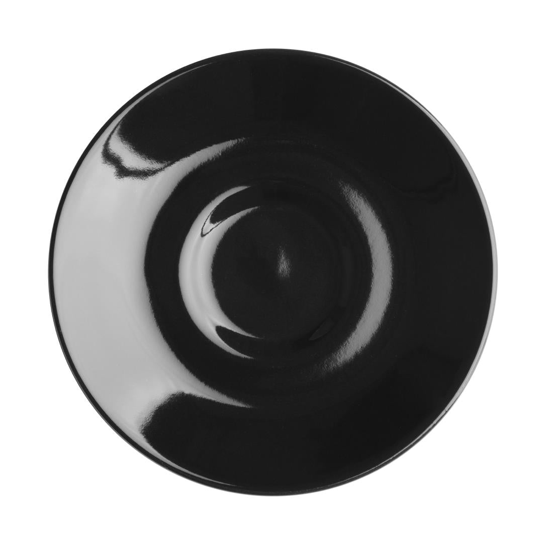 Olympia Cafe Espresso Saucer Black (12 Pack) - CU955
