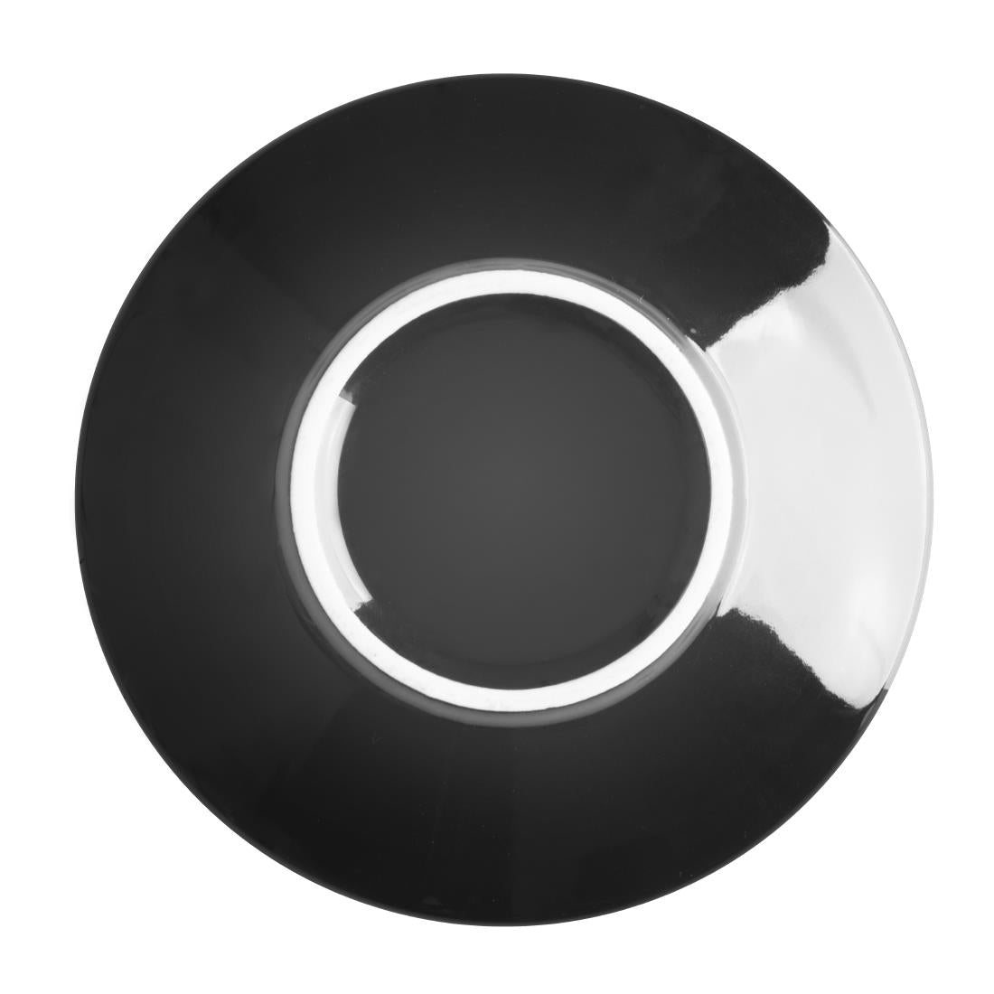 Olympia Cafe Espresso Saucer Black (12 Pack) - CU955