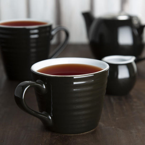 Olympia Cafe Aroma Mug Black - 230ml (6 Pack) - CU960