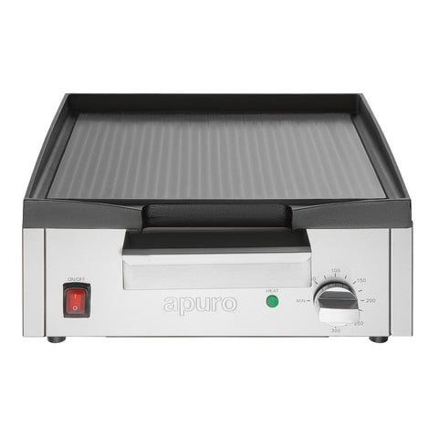Apuro Cast Iron Countertop Griddle 2.8kW - CU966-A