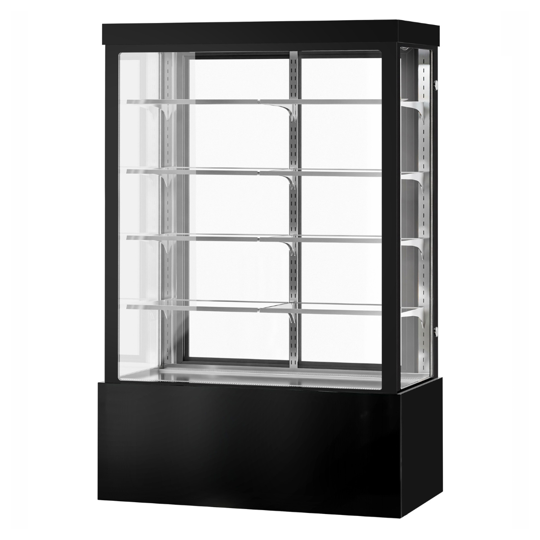 Bonvue Noir Grand 1500mm 4 Shelves Square Cake Display Cabinet - CVS150-4B