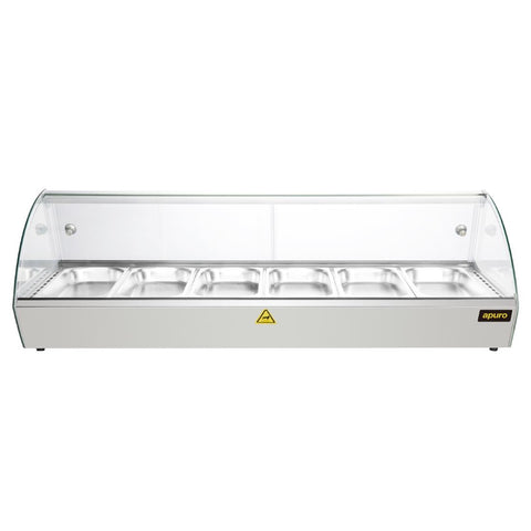 Apuro Countertop Heated Food Display 1127mm - CW148-A