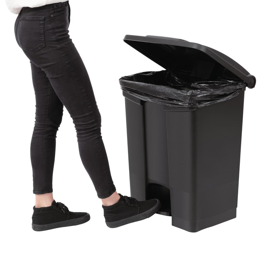 Jantex Kitchen Pedal Bin Black 65Ltr - CW723