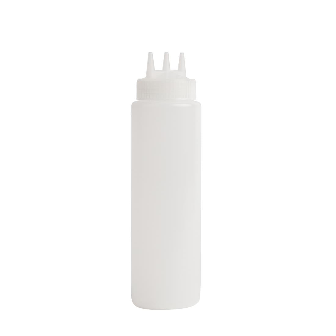 Vogue Clear 3 Nozzle Squeeze Bottle 681ml - CW725