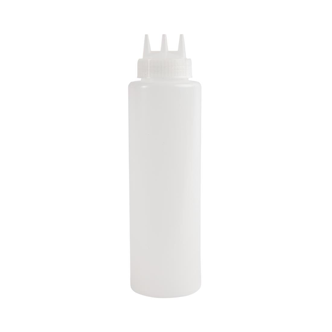 Vogue Clear 3 Nozzle Squeeze Bottle 1Ltr - CW726