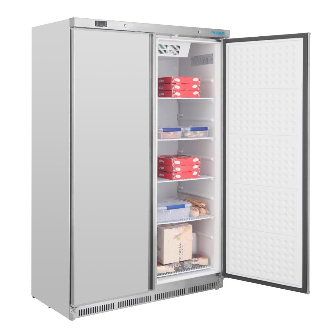 Polar C-Series Double Door Freezer Stainless Steel - CZ784-A