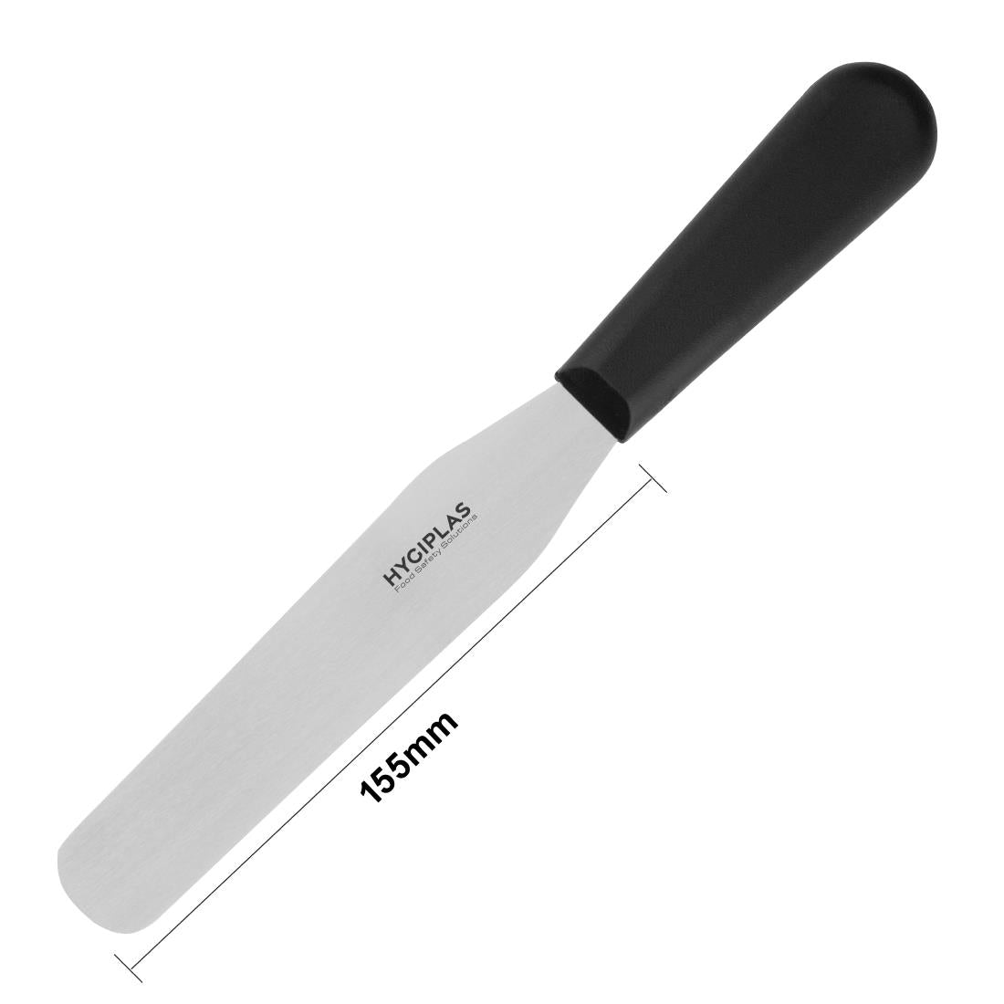 Hygiplas Palette Knife Black 150mm - D402