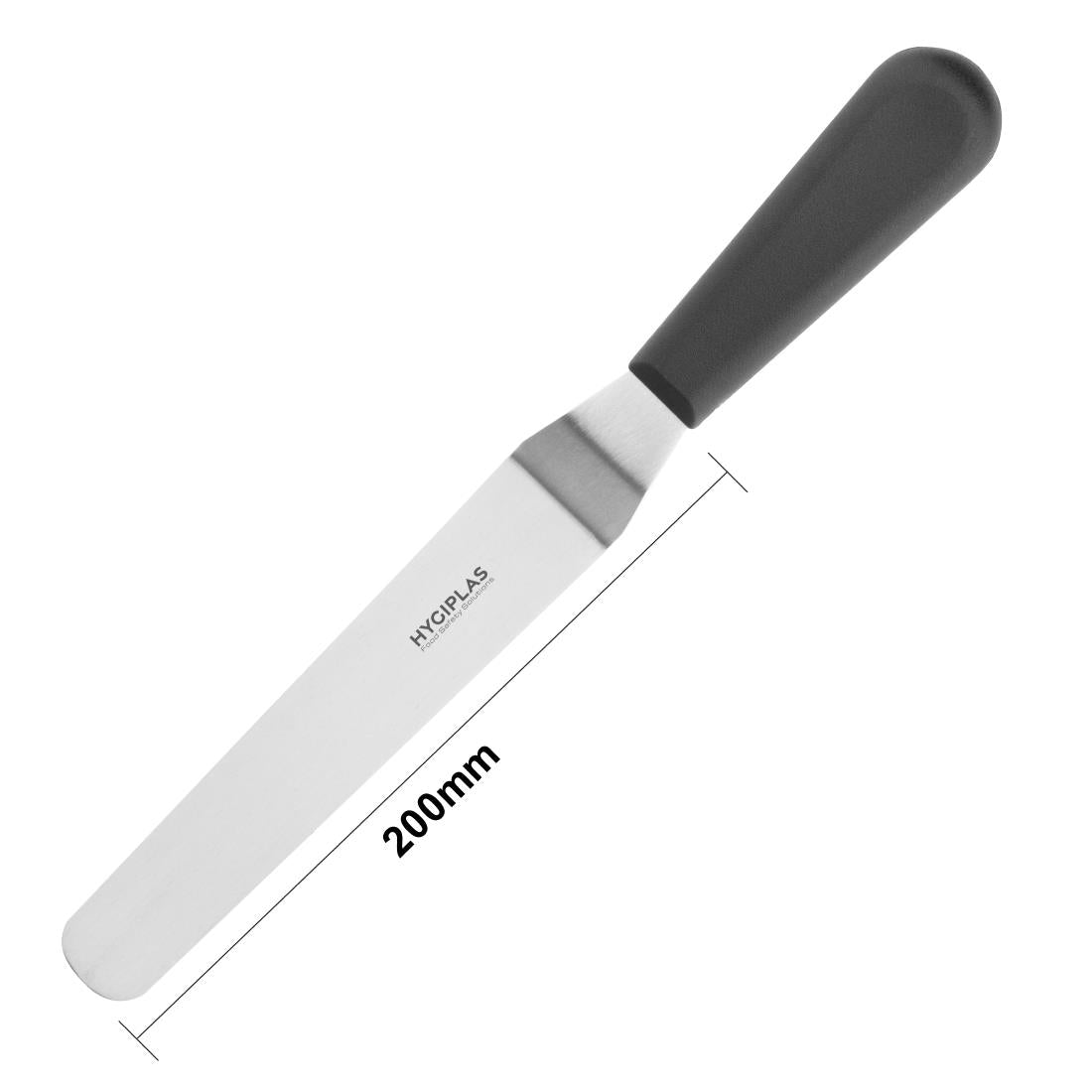 Hygiplas Palette Knife Angled Blade Black 100mm - D420