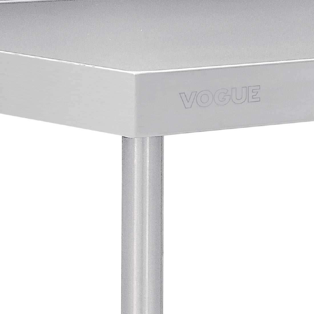 Vogue Premium Stainless Steel Table with Splashback 1200mm - DA339