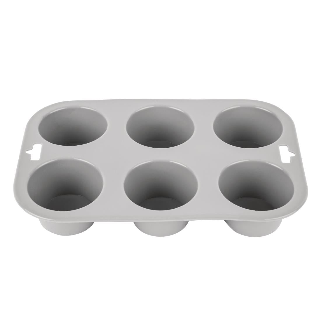 Vogue Flexible Silicone Six Hole Muffin Pan - DA520