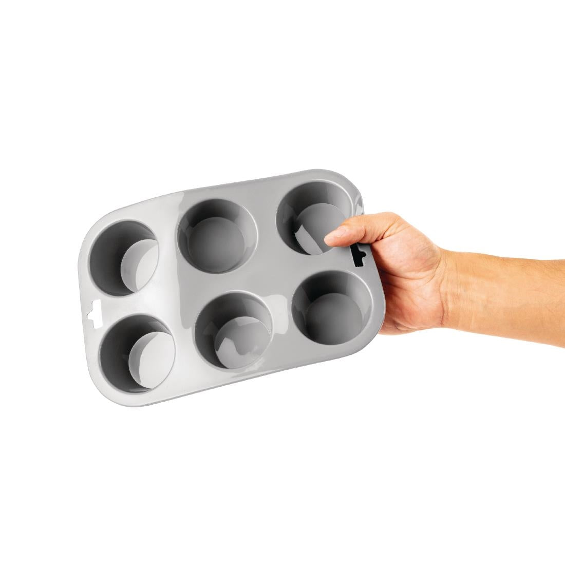 Vogue Flexible Silicone Six Hole Muffin Pan - DA520