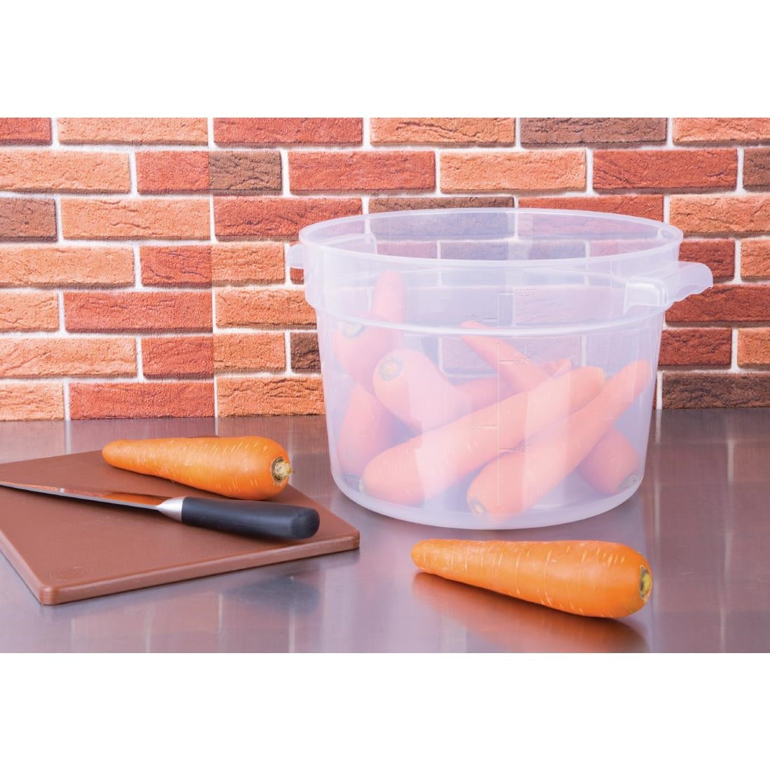 Vogue Polypropylene Round Food Storage Container 10Ltr - DJ961