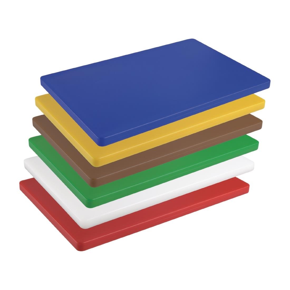 Hygiplas Extra Thick Low Density Chopping Board Yellow - 450x300x20mm - DM002