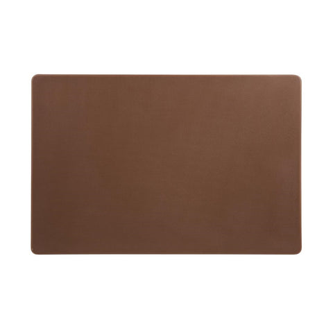 Hygiplas Extra Thick Low Density Chopping Board Brown - 450x300x20mm - DM003