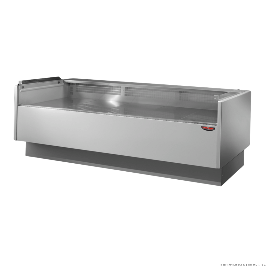 Tecnodom Serie Mr80 Black 2000 Self-Serving Deli Display With Storage And Castors TDMR-0820SELF