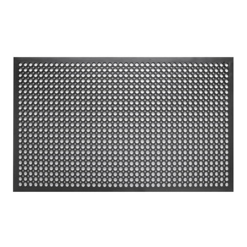 Jantex Rubber Anti Fatigue Anti Slip Floor Safety mat Black 1500 x 900mm - DP206