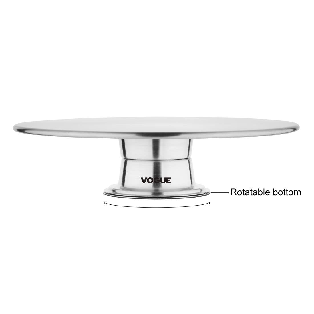 Vogue St/St Rotating Cake Stand 30cm - DP238