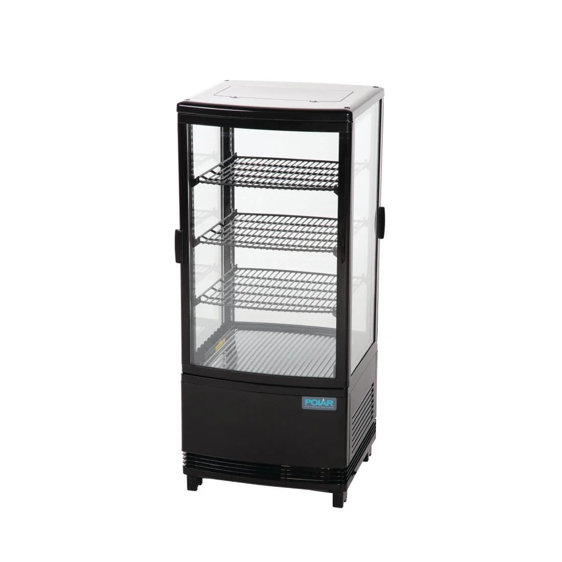 Polar C-Series Energy Efficient Curved Door Display Fridge Black - 86Ltr - CX574-A