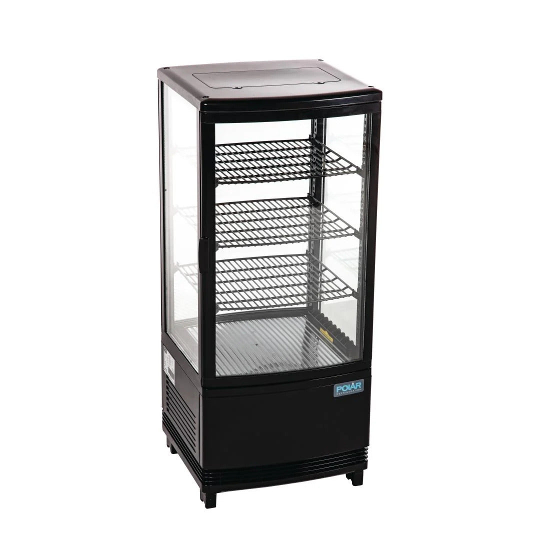 Polar C-Series Energy Efficient Curved Door Display Fridge Black - 86Ltr - CX574-A