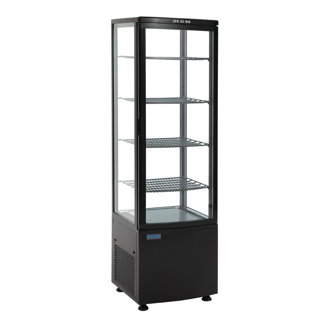Polar C-Series Energy Efficient Curved Door Display Fridge Black - 235Ltr - CX573-A