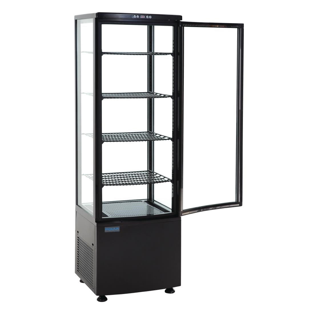 Polar C-Series Energy Efficient Curved Door Display Fridge Black - 235Ltr - CX573-A
