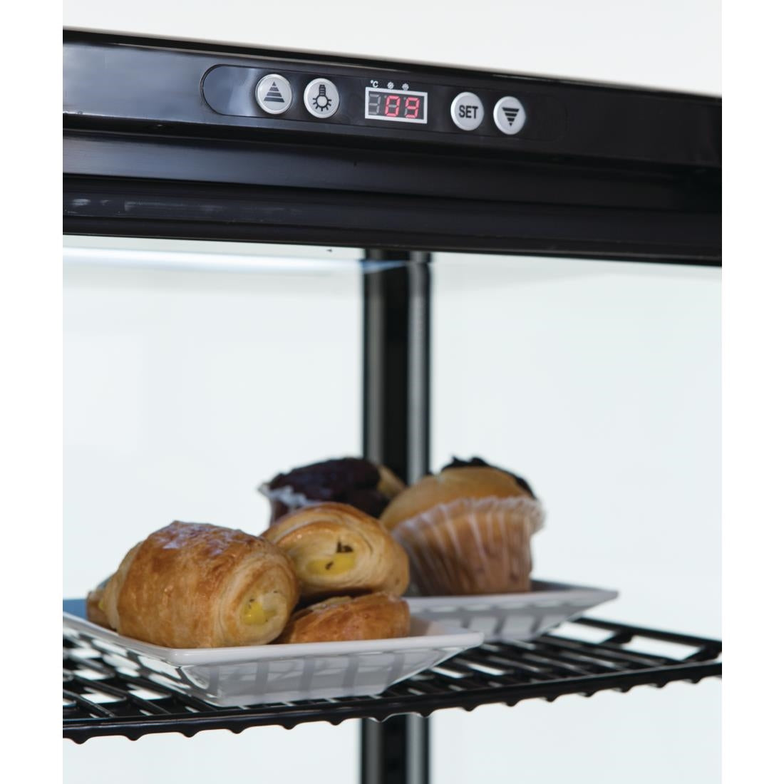 Polar C-Series Energy Efficient Curved Door Display Fridge Black - 235Ltr - CX573-A