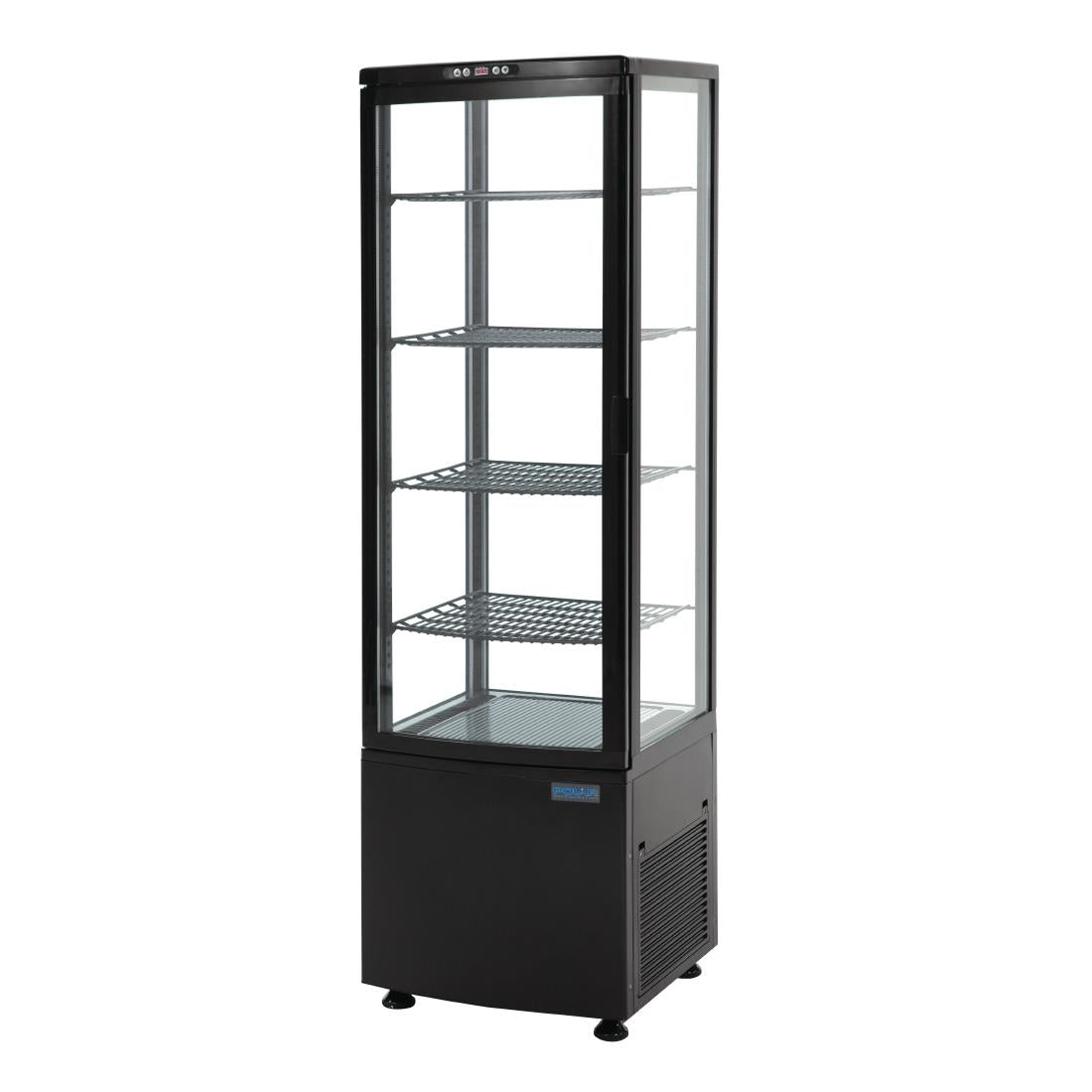 Polar C-Series Energy Efficient Curved Door Display Fridge Black - 235Ltr - CX573-A