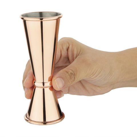 Olympia Banded Copper Jigger 25/50ml - DR606