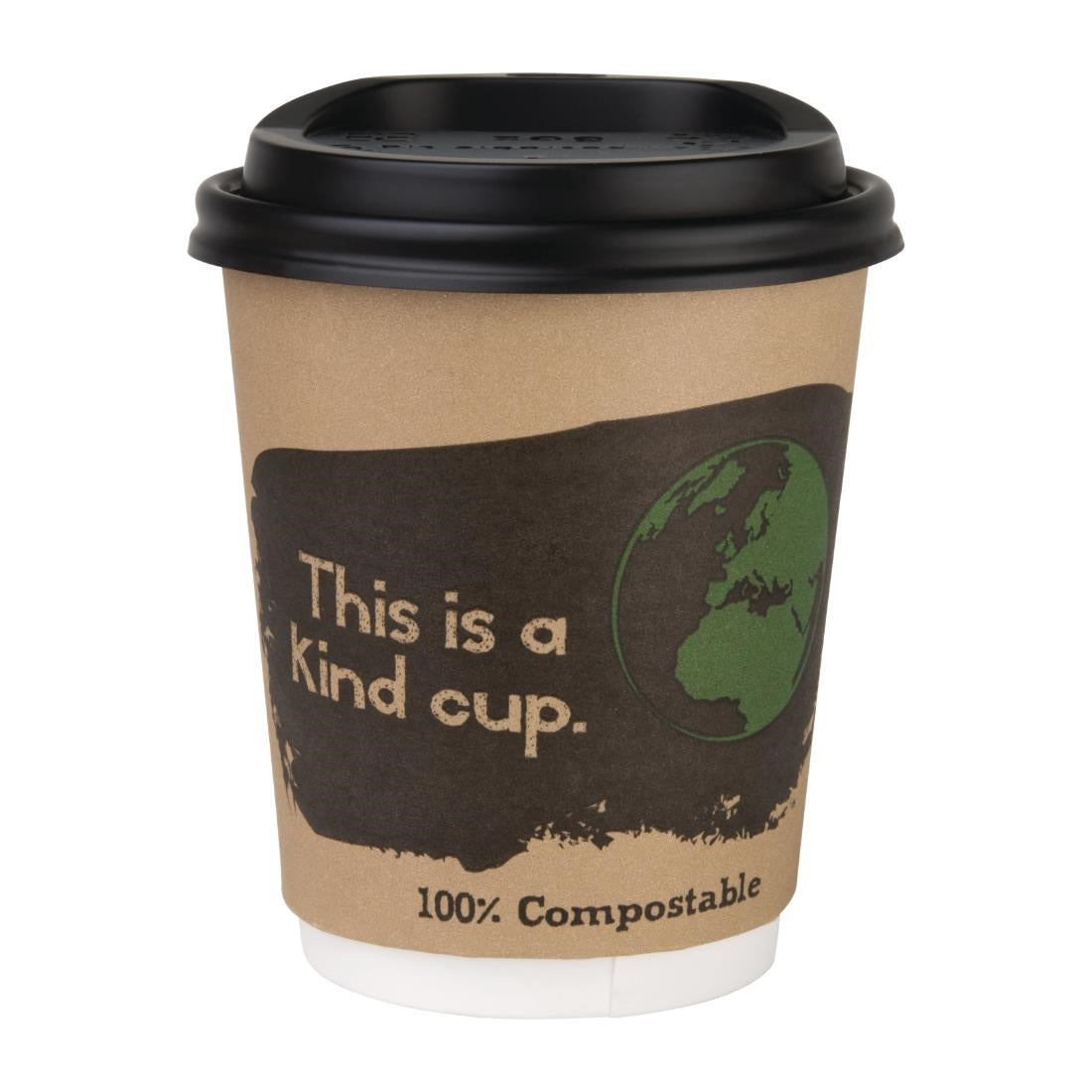 Fiesta Compostable Hot Cup Lids 225ml (Pack of 1000) - DS052