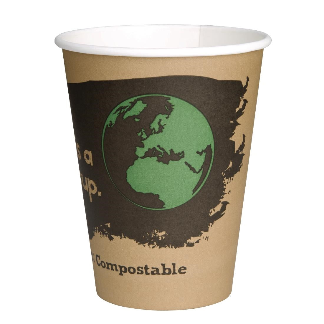 Fiesta Compostable Hot Cups Single Wall 340ml Pack of 1000 - DS058