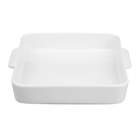 Olympia Whiteware Square Eared Roaster 200x180x40mm (3 Pack) - DX387