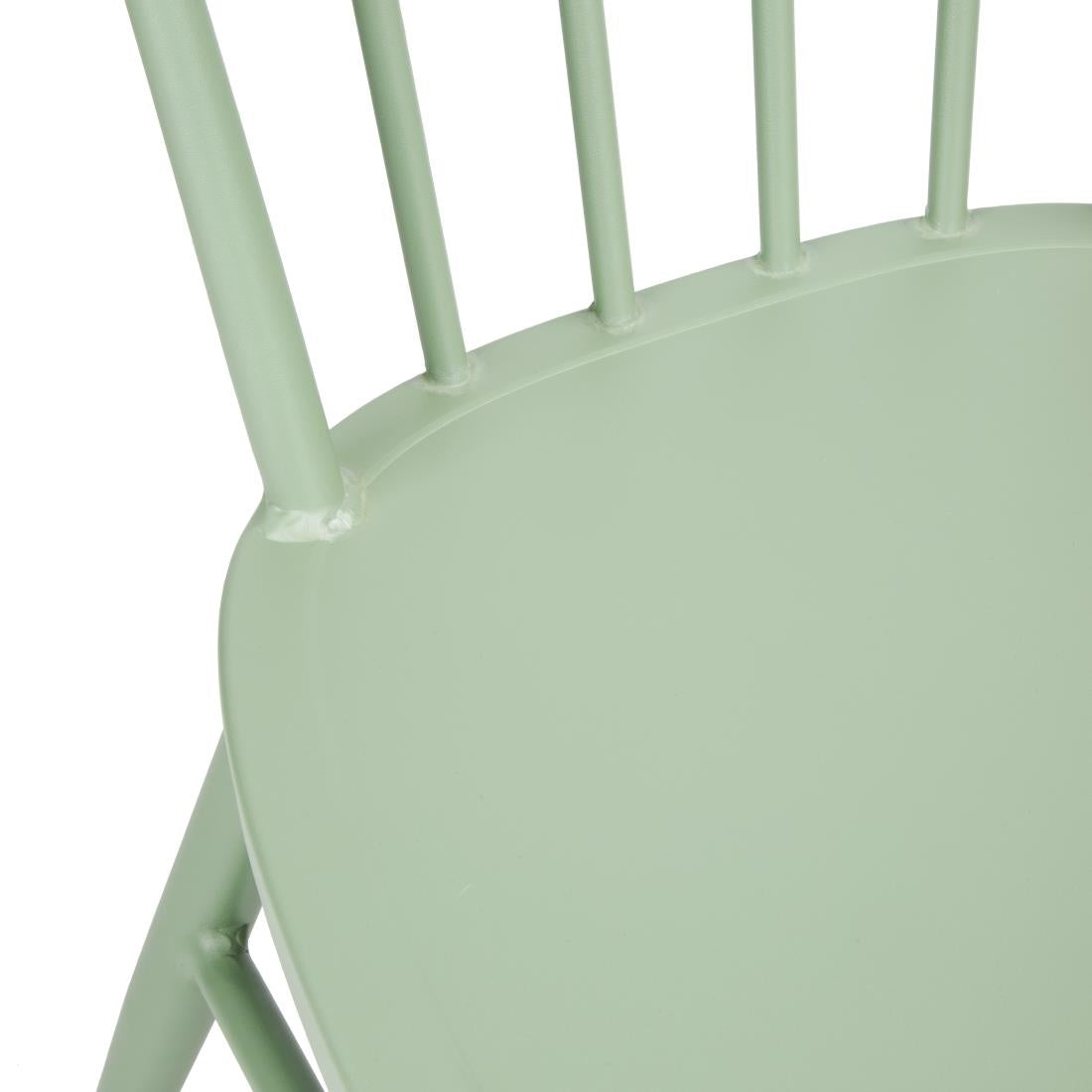 Bolero Windsor Aluminium Green Chairs (4 Pack) - DX687