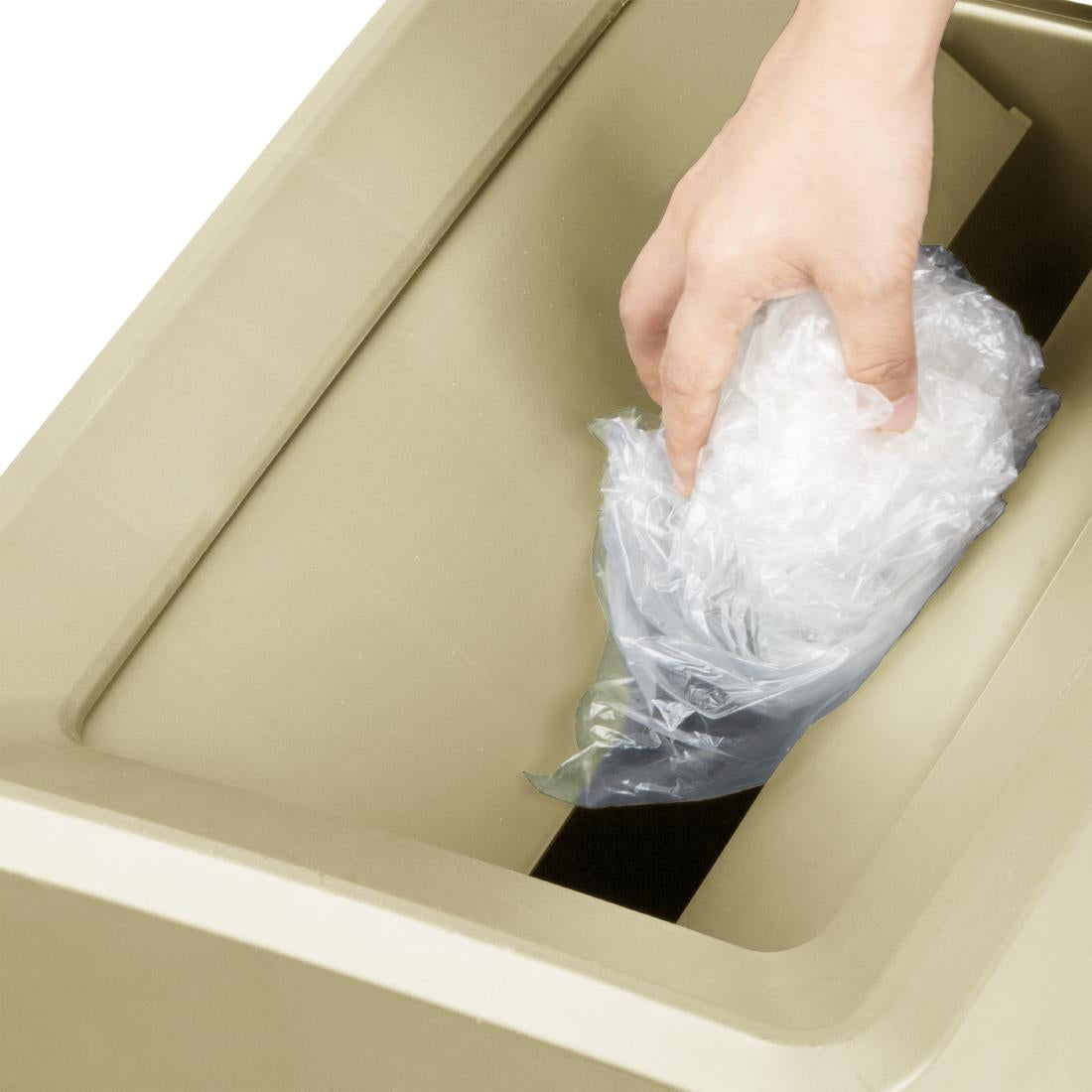 Jantex 60/80ltr Slim Bin Lid Beige - DX967