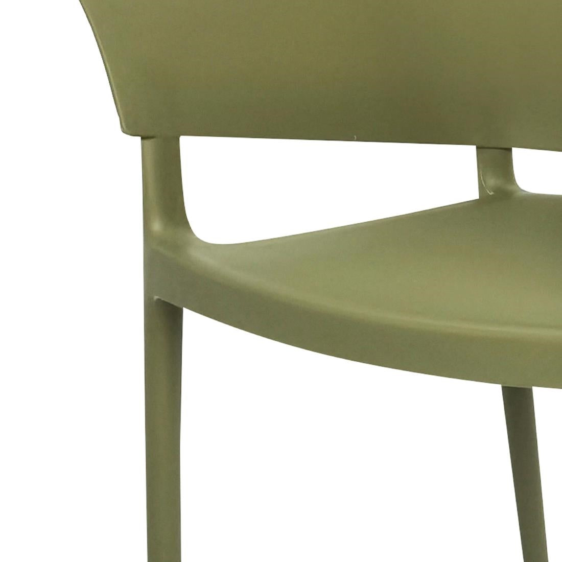 Bolero Lorenzo Cafe Chairs Green Tea (2 Pack) - DX971