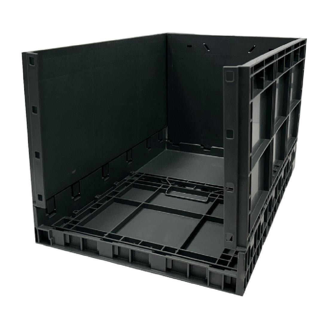 Vogue Plastic Folding Transport Storage Crate 594x396x353mm - DX997