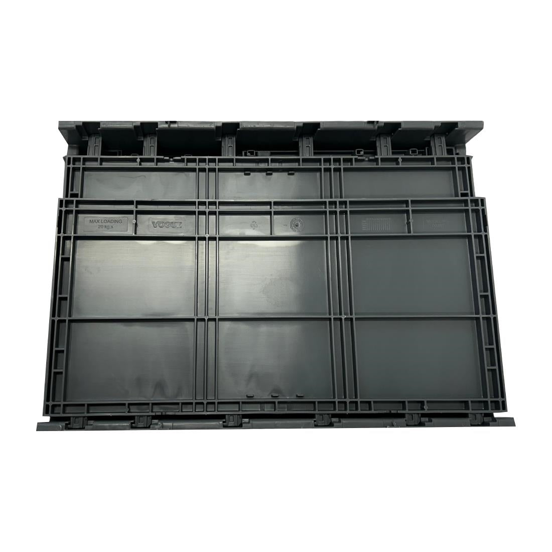 Vogue Plastic Folding Transport Storage Crate 594x396x353mm - DX997
