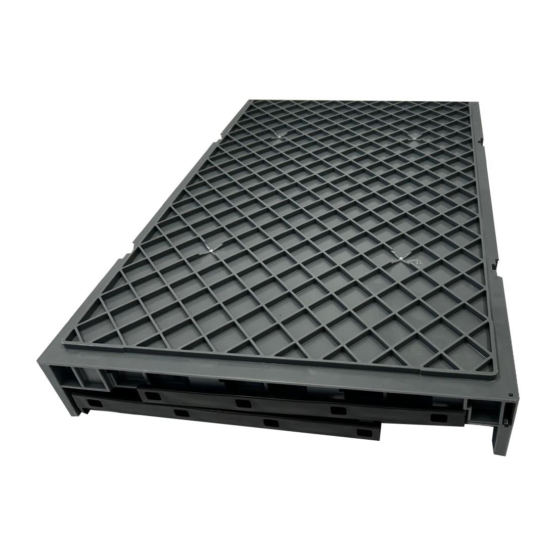 Vogue Plastic Folding Transport Storage Crate 594x396x353mm - DX997