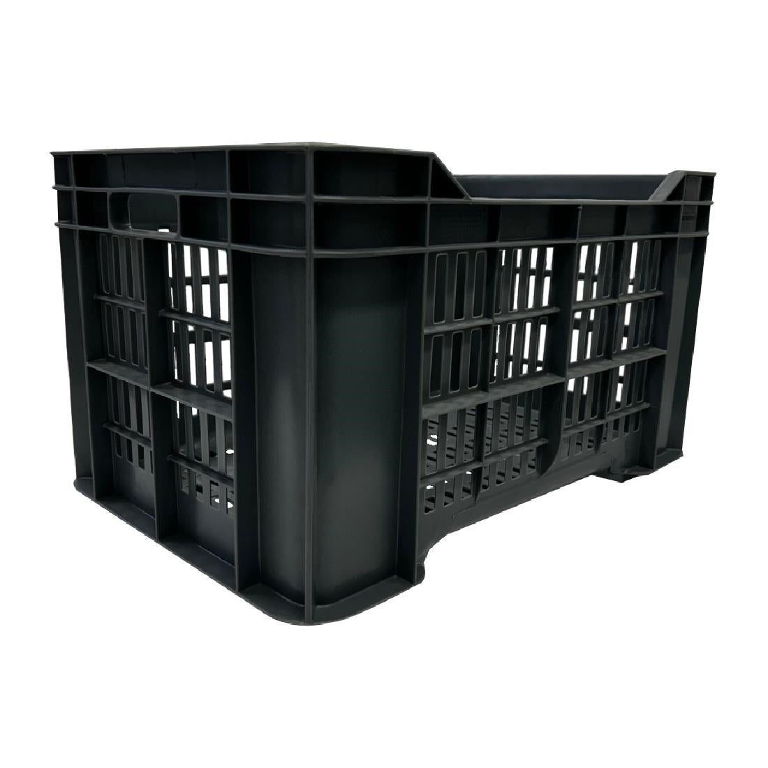 Vogue Perforated Plastic Storage Crate 542x360x290mm - DX998