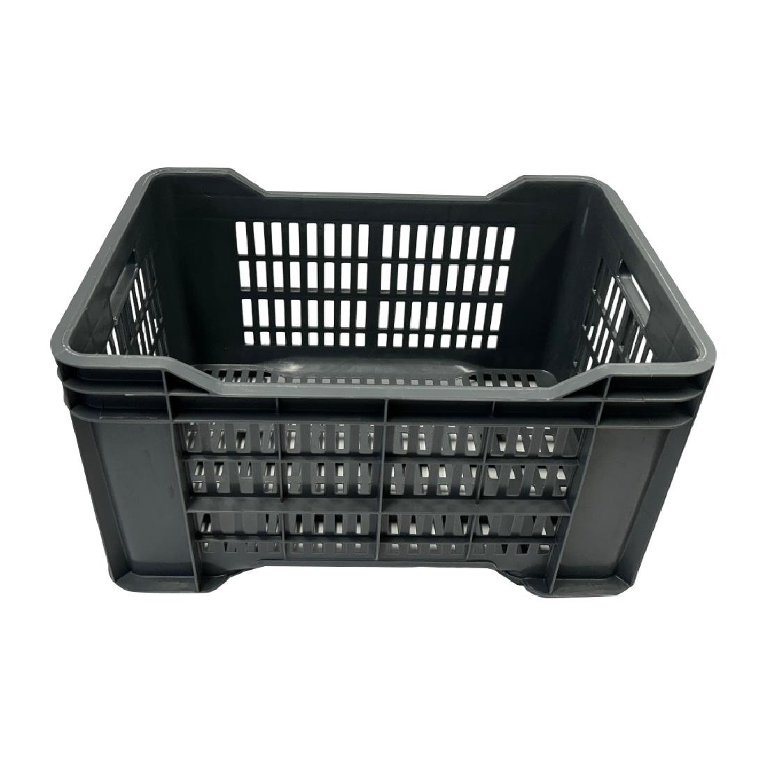 Vogue Perforated Plastic Storage Crate 542x360x290mm - DX998