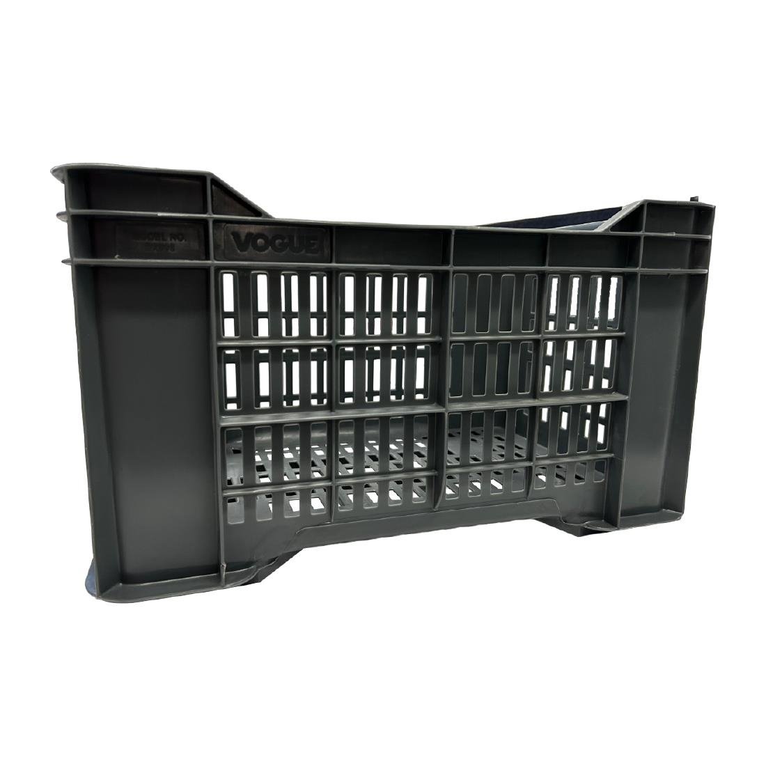 Vogue Perforated Plastic Storage Crate 542x360x290mm - DX998