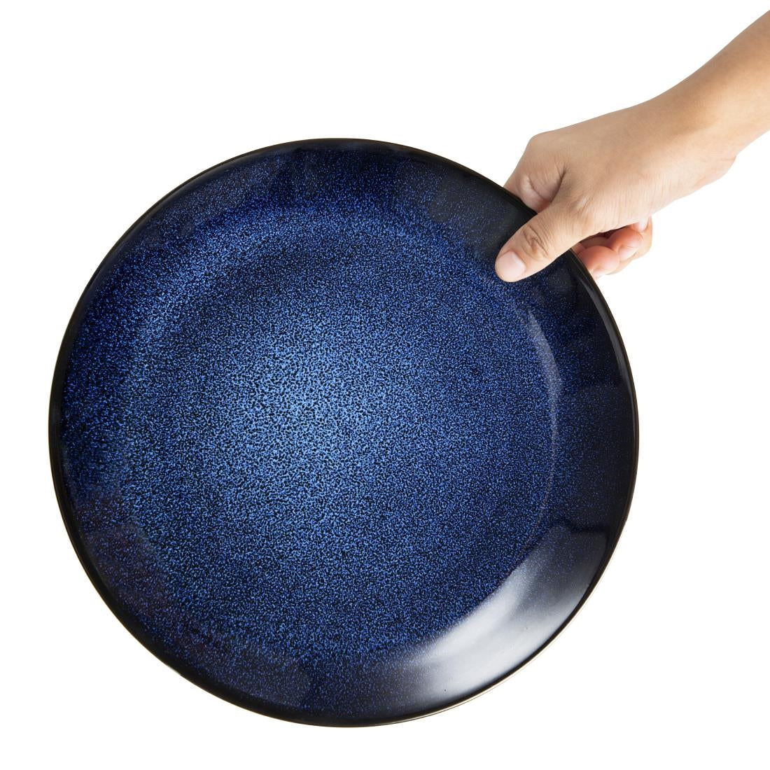Olympia Luna Midnight Blue Coupe Plate 255mm (4 Pack) - DZ778