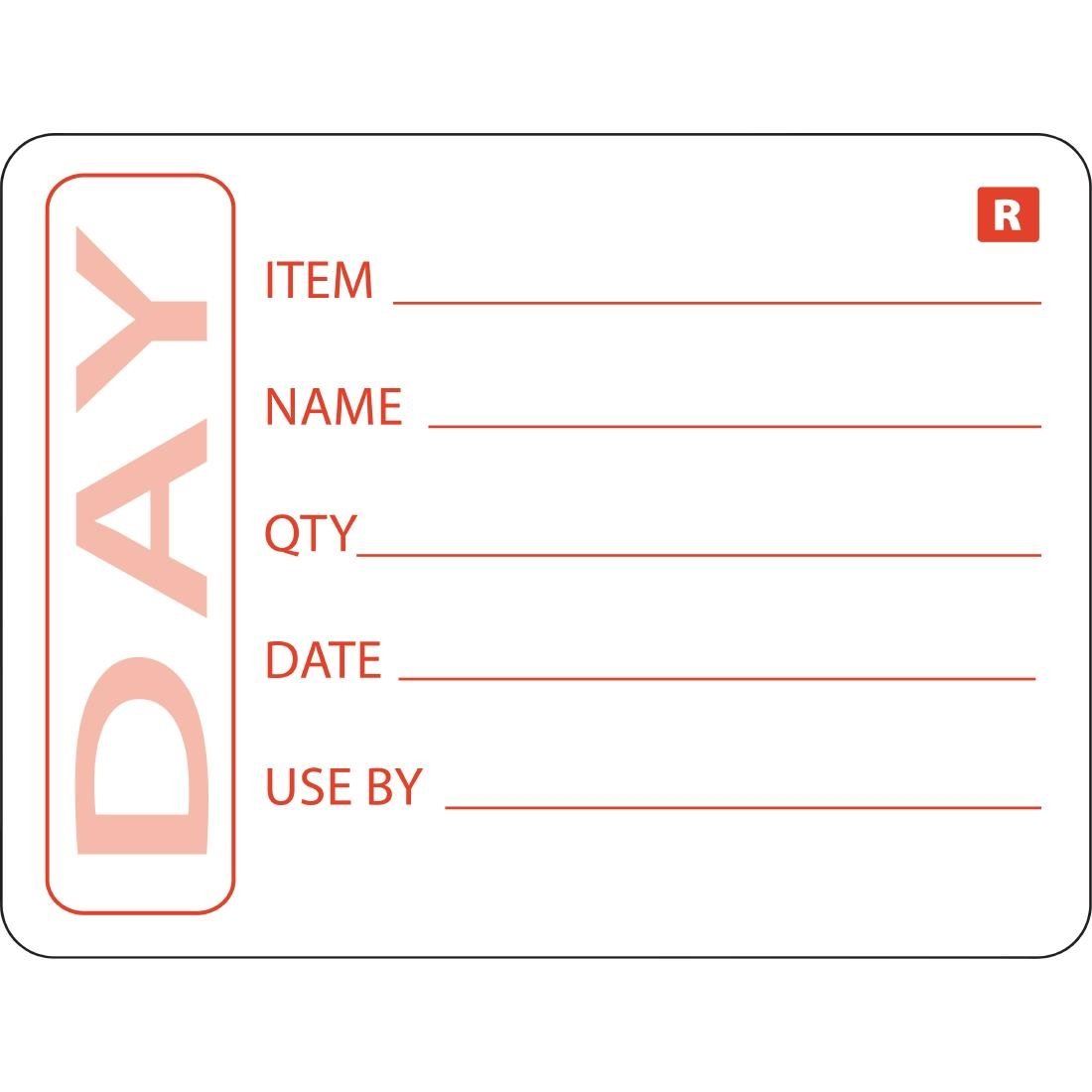 Vogue Prepped Product Removable Labels - E148