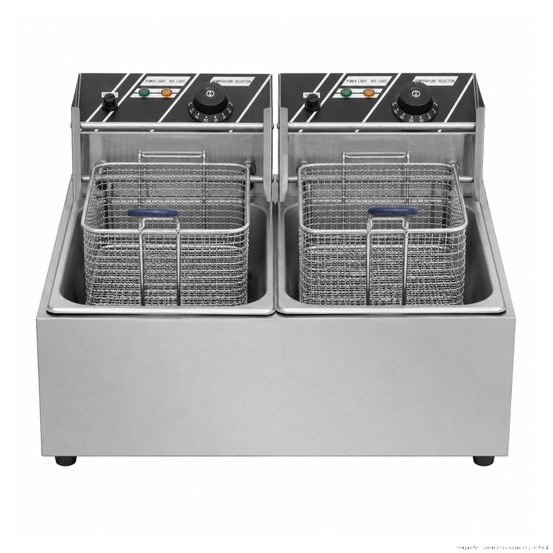 Benchstar 2 x 5.5L Double Tank Countertop Electric Fryer - EF-82E