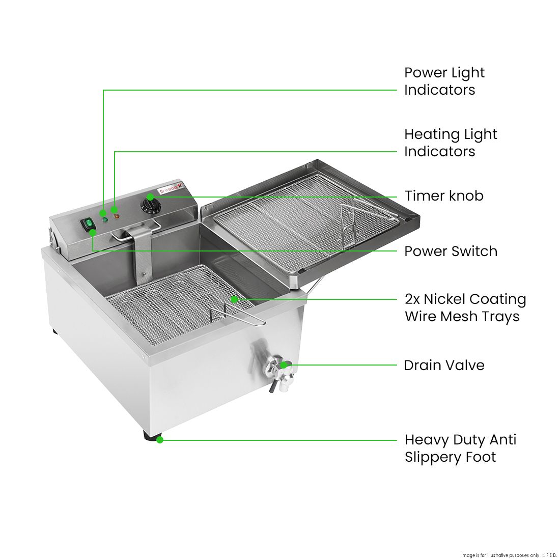 Benchstar Benchtop Electric Doughnut Fryer EF-TE