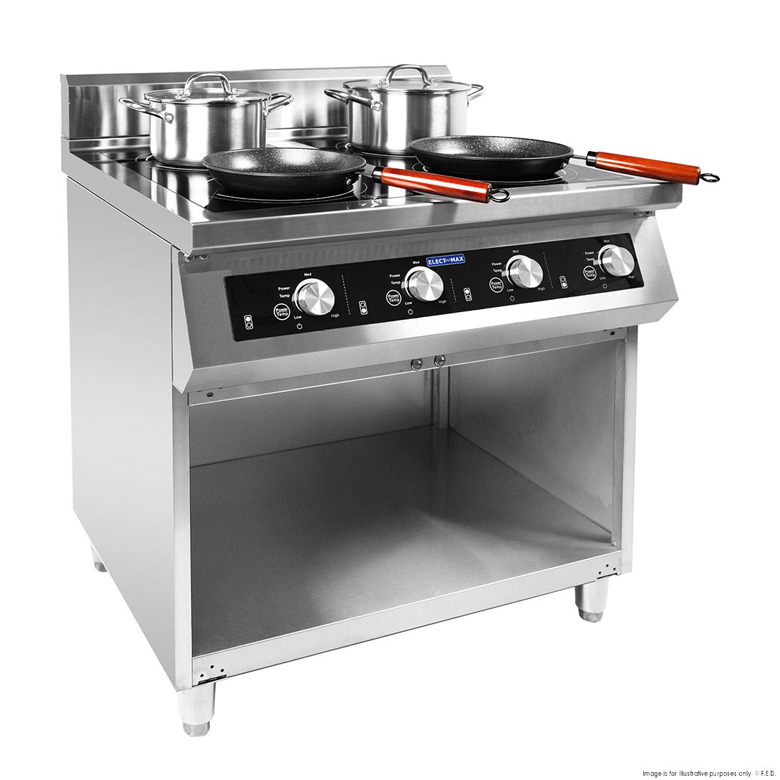 ElectMAX 900 Series Induction 4 Burner Cooker with Splashback EIC9-800P