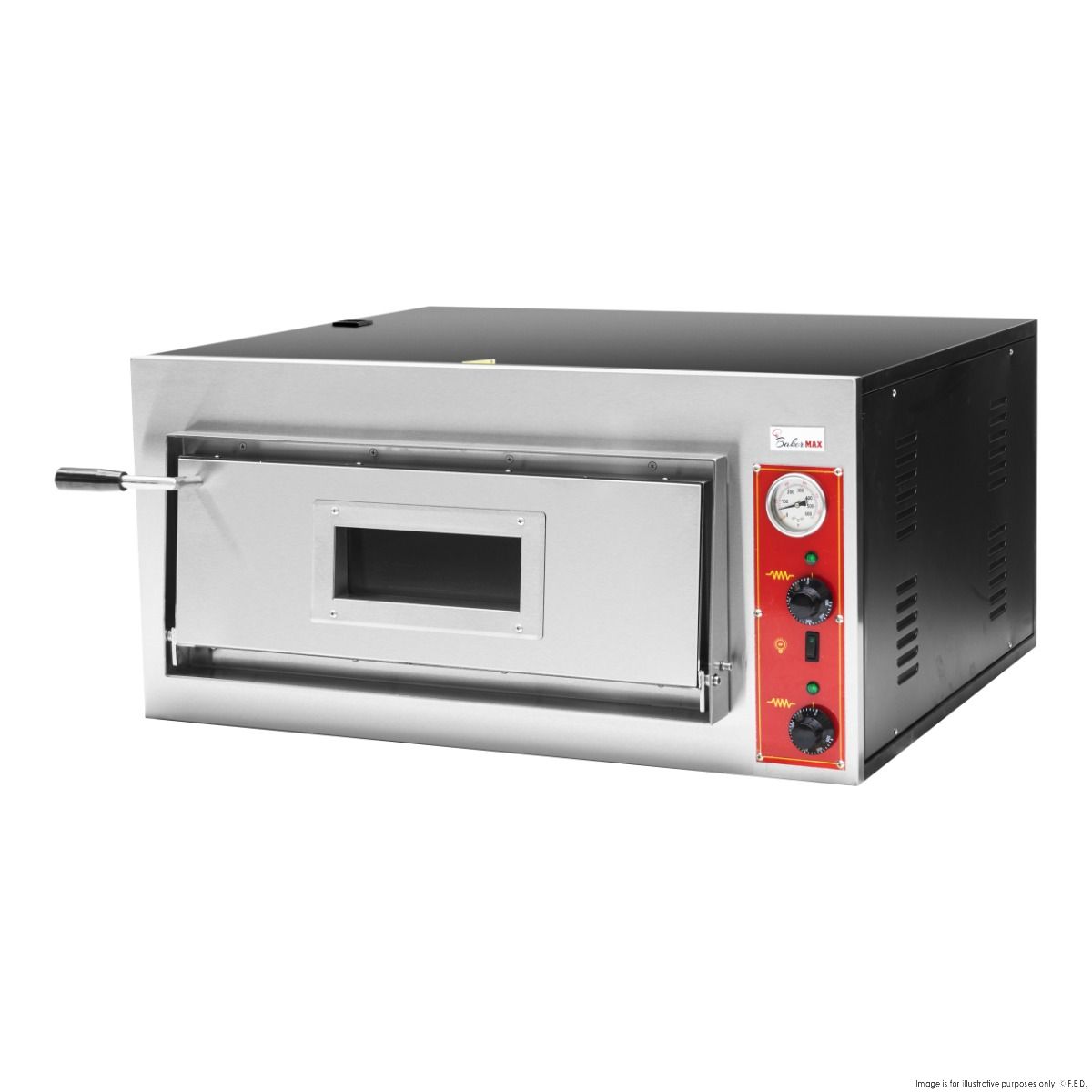 BakerMAX Black Panther Pizza Deck Oven EP-2-1E