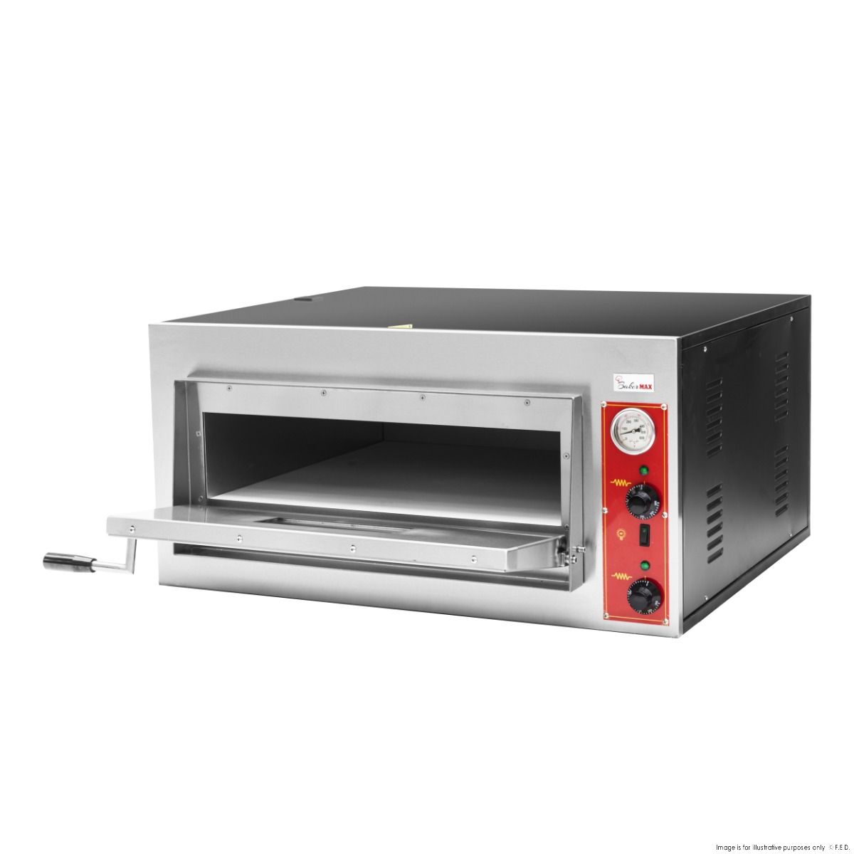 BakerMAX Black Panther Pizza Deck Oven EP-2-1E