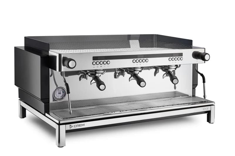 Expobar CREM EX3 Stainless - 3 Group Commercial Espresso Machine - Black